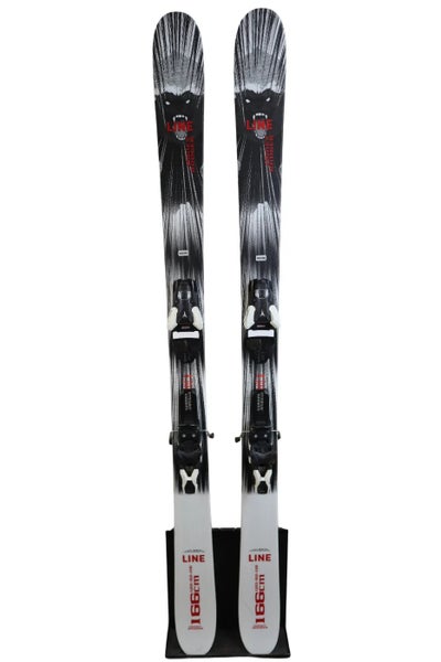 USED 2026 Line Honey Badger 166cm Skis with Atomic Strive 11 Bindings