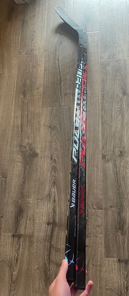 2 Pack Custom Red and Silver Senior Bauer Pulse Left Hand Hockey Stick P88 77 Flex (New)