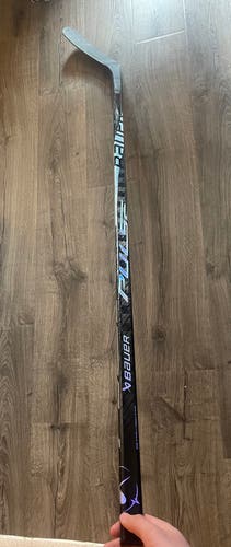 Custom Silver Senior Bauer Pulse Left Hand Hockey Stick P88 77 Flex (New)