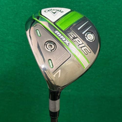 LH Callaway EPIC MAX Fairway 7 Wood Aldila Trinity F75-A Graphite Seniors