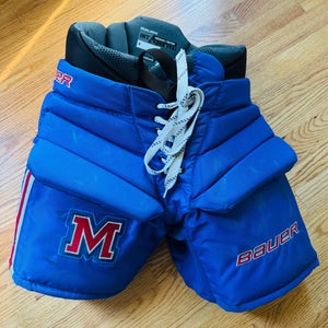 Jr Mounties Mount Saint Charles Hockey Bauer Goalie Pants Int Medium