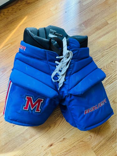 Jr Mounties Mount Saint Charles Hockey Bauer Goalie Pants Int Medium
