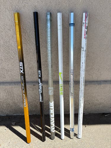 Bundle of 6 metal short sticks (used)