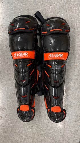 All Star System 7 Axis Catcher's Leg Guard Youth 13.5" (Used)