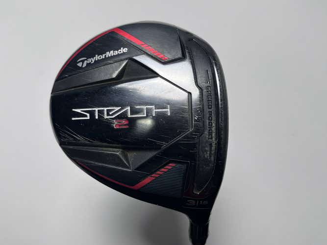 TaylorMade Stealth 2 3 Fairway Wood 15* Fujikura Ventus Red TR 6-S Stiff RH