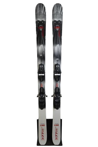 USED 2026 Line Honey Badger 177cm Skis with Atomic Strive 13 Bindings