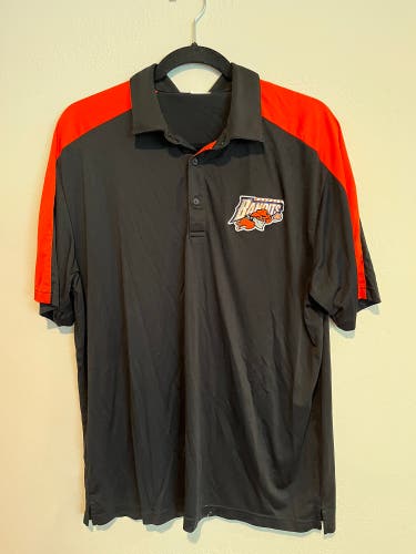 Buffalo Bandits Black/Orange Travel Polo