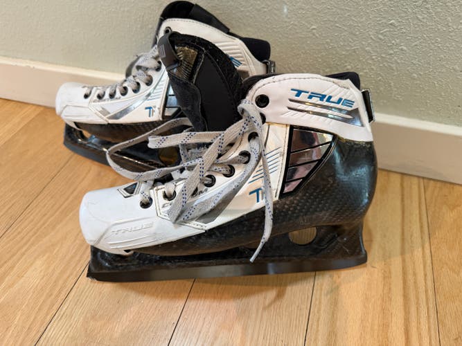 True Custom One Piece Hockey Goalie Skates size 7.5 - 8 (Used)