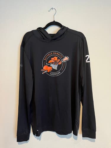 Buffalo Bandits Men's Large EvoShield Hoodie Shirt