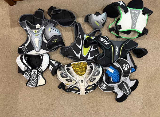 Hurry one time offer! Lacrosse shoulder pad bundle! First person takes it all!