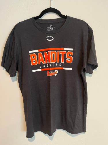 Buffalo Bandits Gray Large Men's EvoShield Shirt