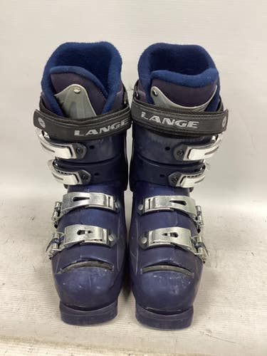 Used Lange Ac7 Womens Dh Ski Boot Navy Blue 240 Mp - J06 - W07 11851-s000020863