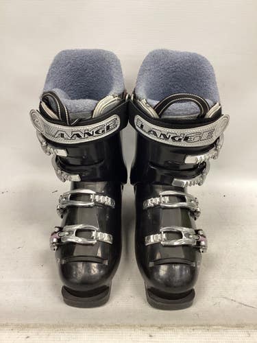 Used Lange Exclusive 60 Boots Girls Dh Ski Boot Black 240 Mp - J06 - W07 11851-s000020879