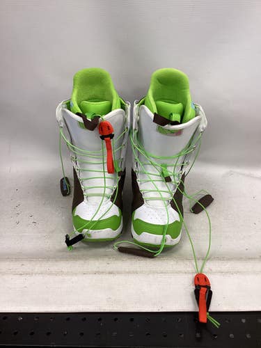 Used Burton Mint Womens Snowboard Boots White Senior 6.5 11851-s000042751