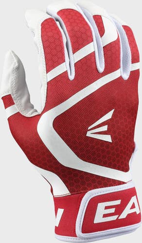 New Easton Mav Gt Bb Sb Batting Gloves White And Red Xl 11851-easmavgtybgwhrdxl