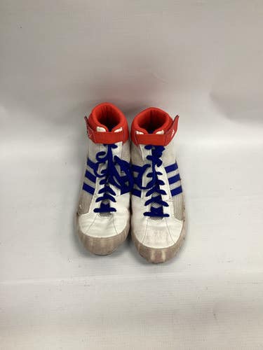 Used Adidas Wrestling Shoes White Senior 5.5 11851-s000025434