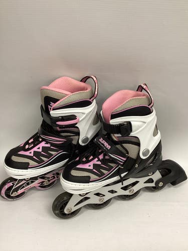 Used 2pm Inline Junior Rec Fitness Skates White Adjustable 11851-s000025721