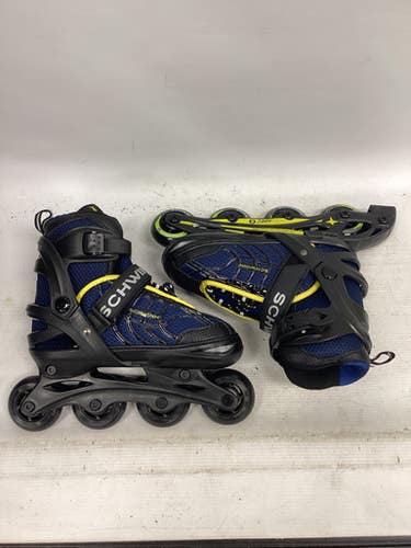 Used Schwinn Adj Rollerblades Junior Rec Fitness Skates Navy Blue Adjustable 11851-s000046425