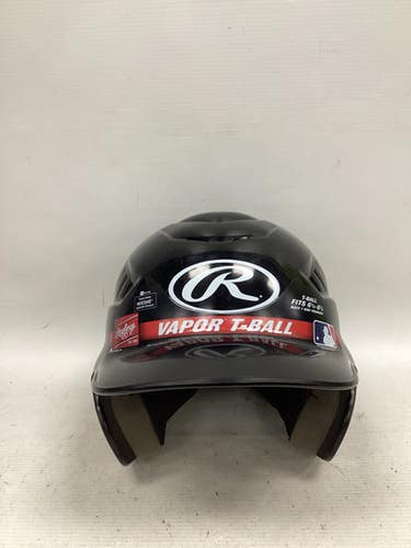 Used Rawlings Vapor T-ball Batting Helmet No Mask Black One Size 11851-s000047054