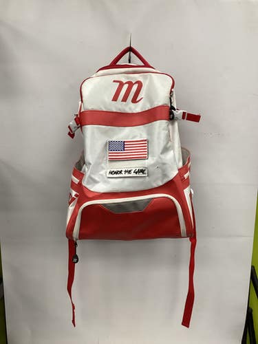 Used Marucci Honor The Game Bb Sb Player Backpack White 11851-s000047205