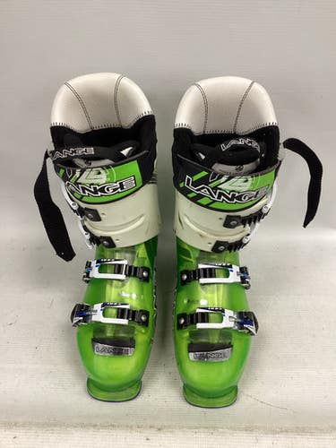 Used Lange Rx130 Mens Dh Ski Boot Kelly Green 255 Mp - M7.5 11851-s000037295