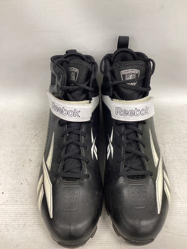 Used Reebok Adult Fb Cleats Black Senior 14 11851-s000039180