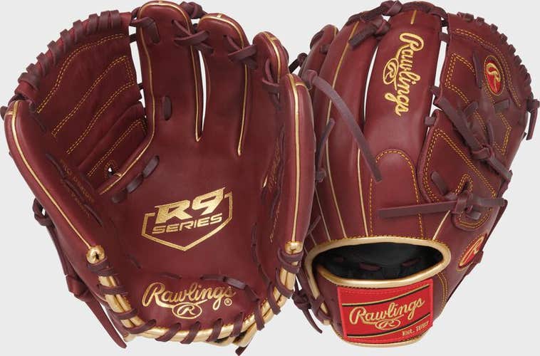 New Rawlings R9 Series Sherry Bb Sb Glove Lh Throw 11851-r9-series-sherry