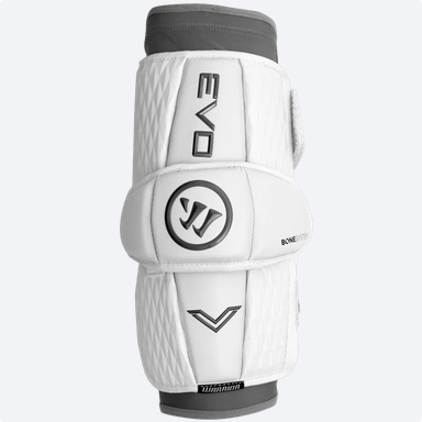New Warrior Evo Lacrosse Arm Pads Guards White Xs 11851-war647742957652