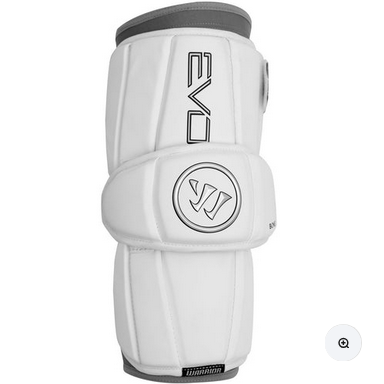 New Warrior Evo Lacrosse Arm Pads Guards White Md 11851-war647742957638