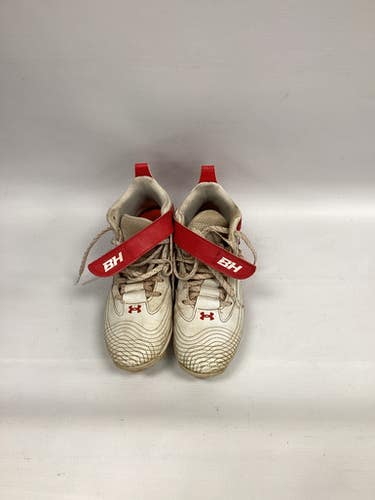 Used Under Armour Bh Cleat Bb Sb Cleats White Junior 05.5 11851-s000030862