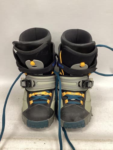 Used Burton Ruler Hard Boots + Binding Mens Snowboard Boots Grey Senior 8 11851-s000037887