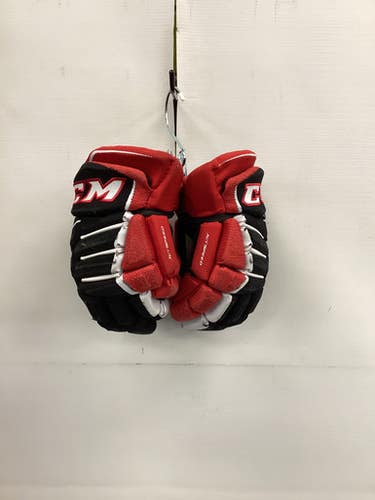 Used Ccm Ft370 Junior Gloves Black And Red 11" 11851-s000041757
