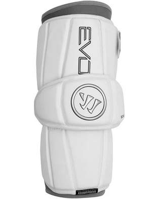 New Warrior Evo Lacrosse Arm Pads Guards White Lg 11851-war647742957676