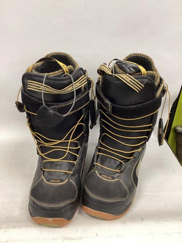 Used Deeluxe Mens Snowboard Boots Black Senior 9.5 11851-s000043446