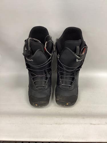 Used Burton Imprint 2 Ruler Mens Snowboard Boots Black Senior 8 11851-s000043246