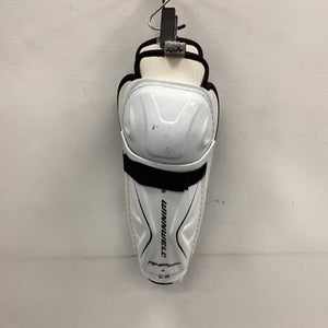 Used Winnwell Amp500 Youth Shin Guards White 9" 11851-s000043295
