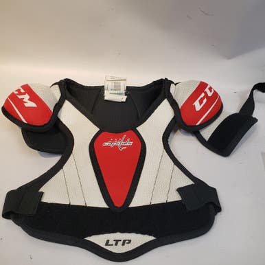 Used Ccm Washington Capitals Sm Hockey Shoulder Pads 11849-s000016054