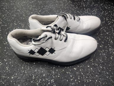Used Foot Joy Mens Golf Shoes White Senior 7 11849-s000012148