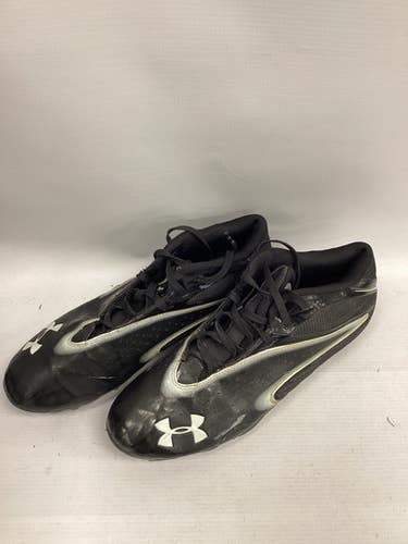 Used Under Armour Adult Fb Cleats Black Senior 9.5 11851-s000029827