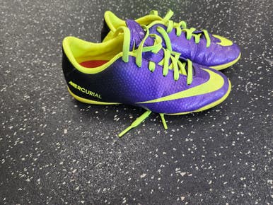 Used Nike Soccer Indoor Shoes Purple Junior 01 11849-s000029841