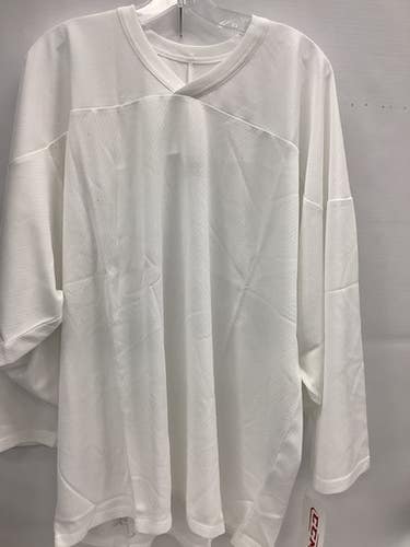 Used Ccm Hockey Practice Jersey White Lg 11851-s000033202