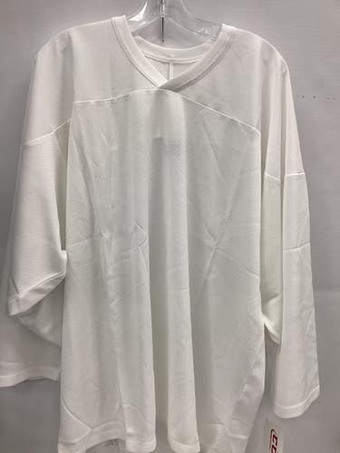 Used Ccm Hockey Practice Jersey White Lg 11851-s000033201