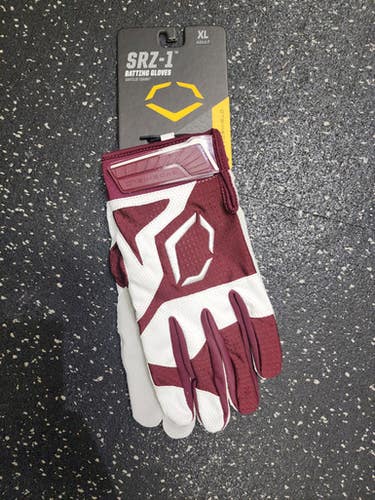 New Evoshield Srz 1 Batting Glove Bb Sb Batting Gloves Maroon Xl 11849-eshwb5712003xl
