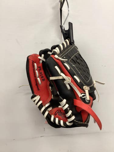 Used Rawlings Players Series Bb Sb Glove T-ball Black And Red 9" 11851-s000037134