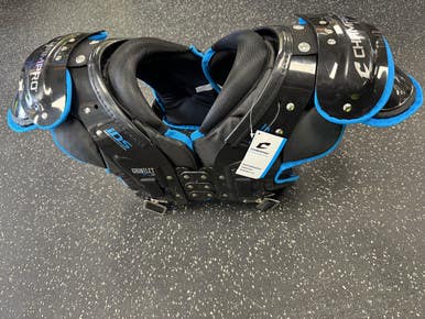 Used Champro Gauntlet Ver 2 Fb Shoulder Pads Black 2x 11849-s000037283