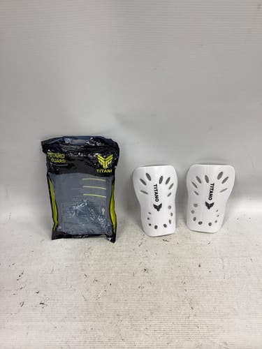 Used Soccer Shin Guards Youth White Sm 11851-s000039202