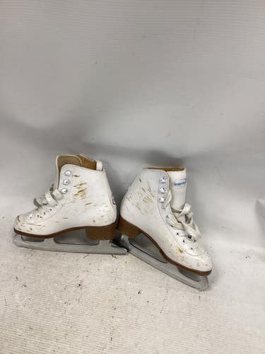 Used Riedell Figure Girls Figure Skate White Youth 12.0 11851-s000040248