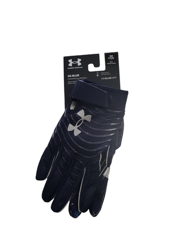 Used Under Armour Blur Fb Gloves Navy Blue Sm 11849-s000020789