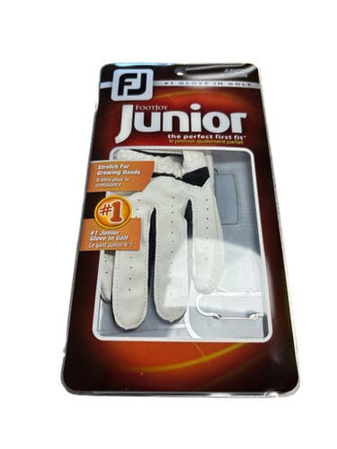Used Foot Joy Jr Golf Glove White Md 11849-s000023356