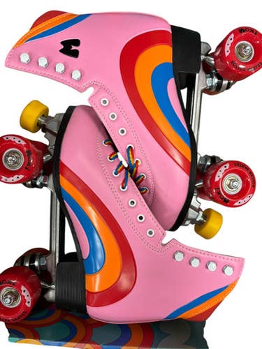Used Moxi Roller Bades Senior Roller Quad Skates Pink Senior 10 11849-s000023660
